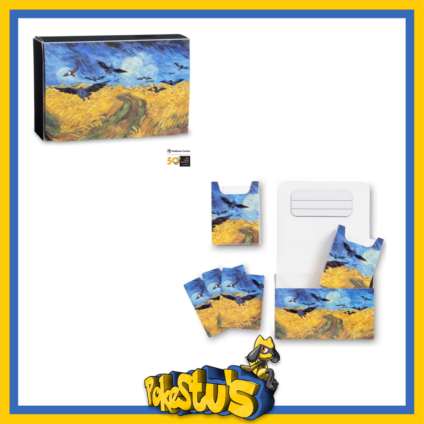 Pokémon Center × Van Gogh Museum: Corviknight Inspired by Wheatfield with Crows Double Deck Box