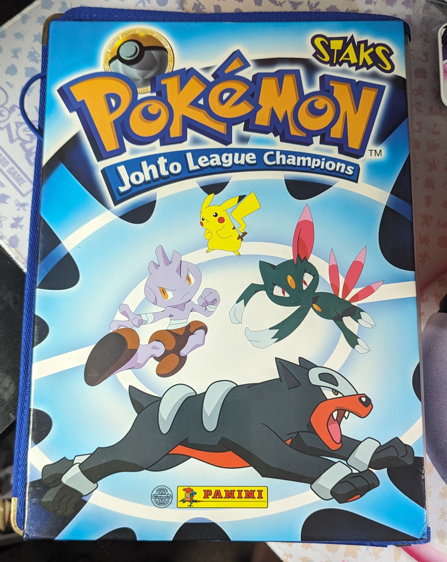 Pokemon Staks Johto League Champions Panini 2002 Magnets & Collectors Folder