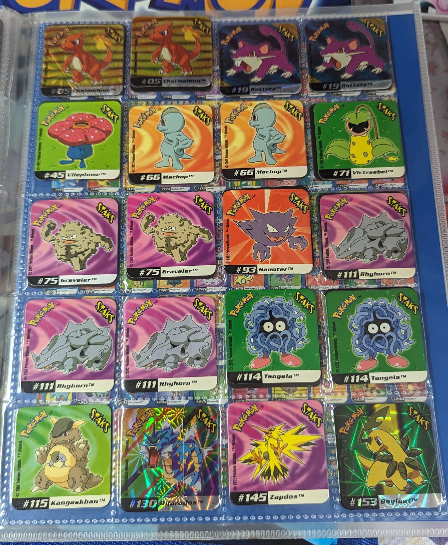 Pokemon Staks Johto League Champions Panini 2002 Magnets & Collectors Folder