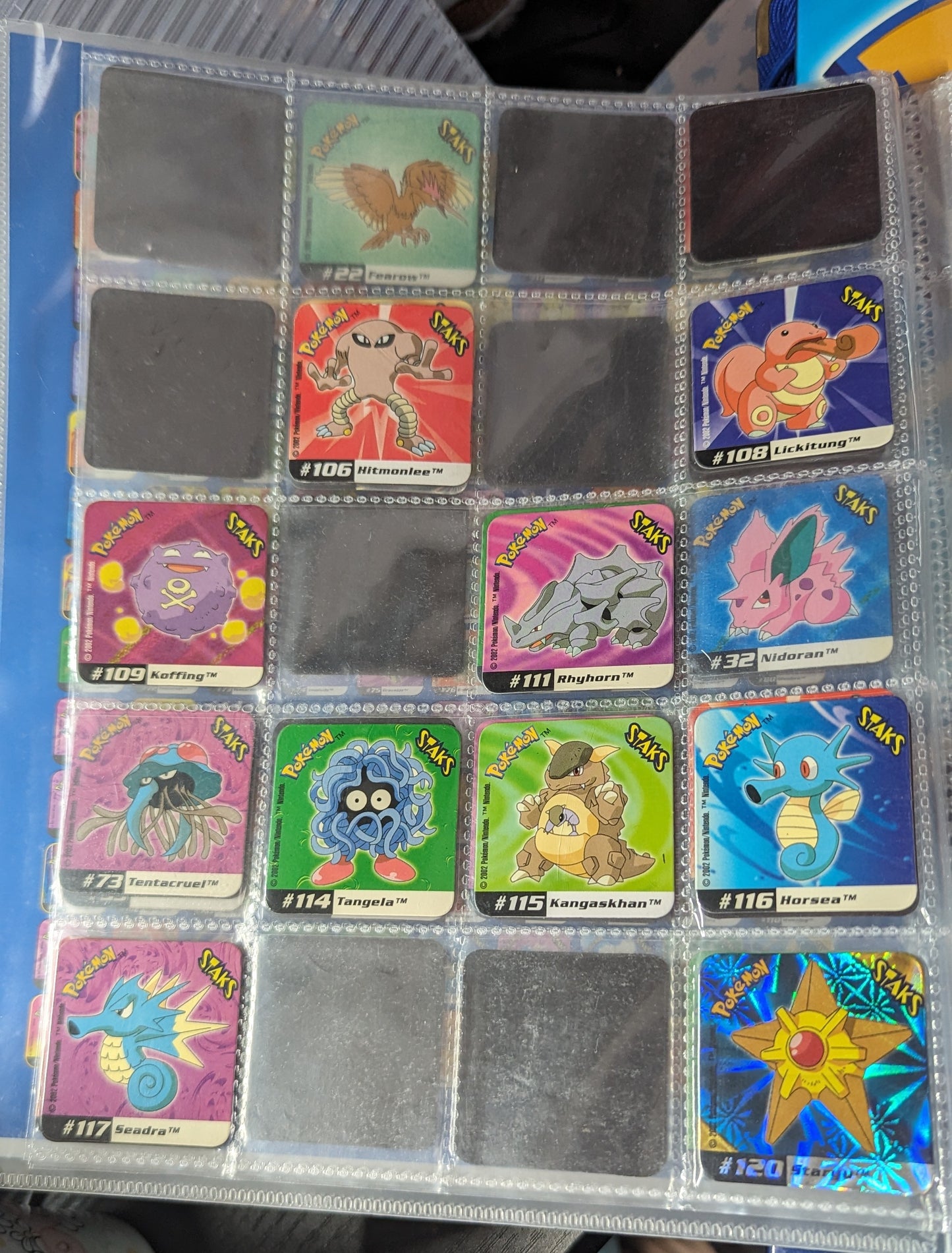 Pokemon Staks Johto League Champions Panini 2002 Magnets & Collectors Folder