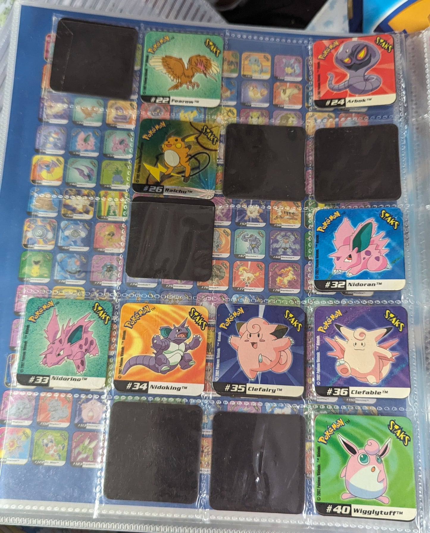 Pokemon Staks Johto League Champions Panini 2002 Magnets & Collectors Folder